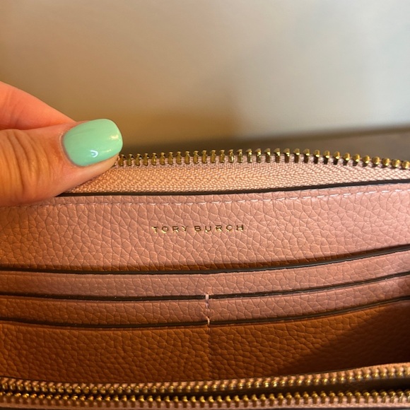 Tory Burch Britten ZIP Continental Leather Wallet mauve - Picture 3 of 8